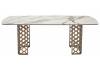 Стол Woodville Chiavari 569437 итальянская керамика rонтрастный мрамор матовый KL-188/шампань 220x100x76 фото 3