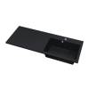 Раковина Uperwood Cosmos Quartz RCosmos Quartz120RU над стиральной машиной, правая, уголь, 120x48