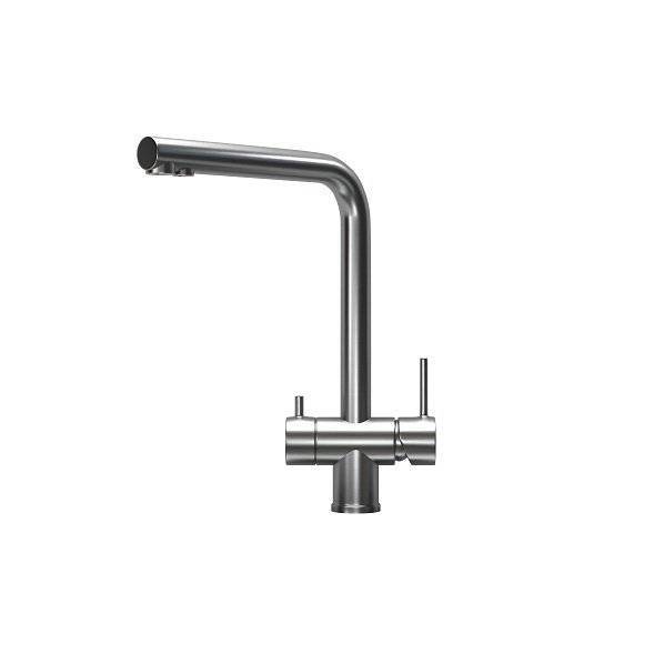 Смеситель для кухни Granula Kitchen Space KS-7011, СТАЛЬ САТИН