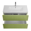 Тумба с раковиной Art&Max Elegant с подсветкой ручек, Мята, 58.5x90 фото 4