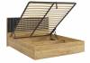 Кровать Woodville Адам 576849 дуб крафт золотой, грей алькантара велюр с ПМ 160x200 фото 6