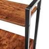 Стол письменный Bradex Home Frame FR 0692 дерево лофт, чёрный 100x45x110 фото 7