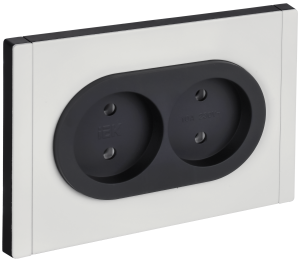 Розетка 2-местная IEK Forte&Piano FP-R20-10-1-M-K01 белый