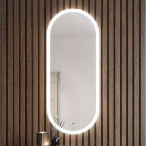 Зеркало BOND Oval M41ZE-50120 овальное, с LED подсветкой и бесконтактным сенсором, 50х120