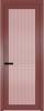 Межкомнатная дверь Profil Doors 1 AGP цвет профиля Красный антрацит, стекло безопасное 6 мм мору розовое 600x2000