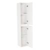 Шкаф-пенал Belbagno Kraft KRAFT-1600-2A-SC-BO-R 33x30x160 Rovere Galifax Bianco подвесной правосторонний фото 3