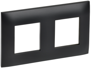 Рамка 2-постовая IEK Skandy SK-M22-K02 черный