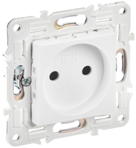 Розетка 1-местная IEK Skandy SK-R10-10-K01 арктический белый