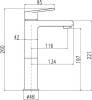 Смеситель для раковины Rav Slezak Colorado CO130.5CMATC черный матовый, хром фото 2