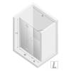 Дверь в нишу NEW TRENDY NEW SOLEO PLUS L 140x195 D-0150A/D-0096B (хром) фото 3