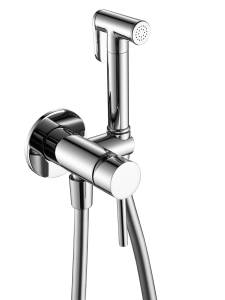 Гигиенический душ AQUAme Siena AQM6217CR скрытый монтаж, латунная лейка, Хром