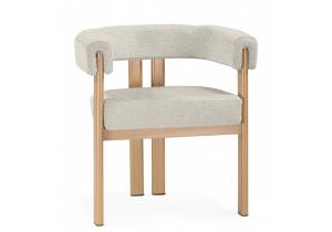 Стул на металлокаркасе Woodville Selma 15941 Бежевый / бук