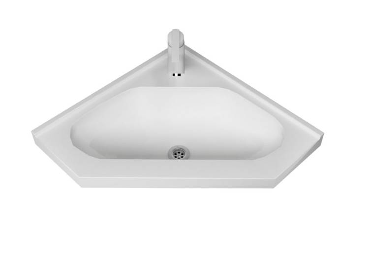 Раковина Stella Polar Сапфира SP-00001893 угловая, белая, 40 см