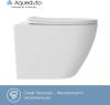 Унитаз подвесной Aqueduto Ovo Plus OVOT0220 безободковый, сиденье микролифт, белый матовый фото 4