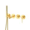 Смеситель для ванны с душем DQ Bonn DA1704807 встраиваемый, золото матовое