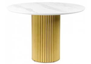 Стол Notta Барел 625668 patagonoa bianco repose, золотой 110x110x75