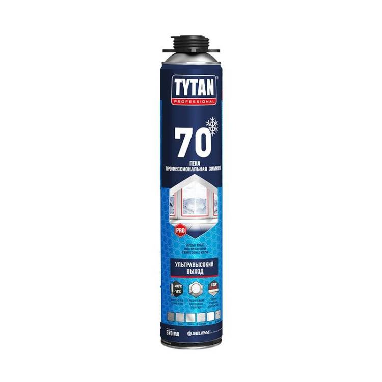 Пена профессиональная Tytan 70 зимняя 870 мл