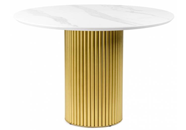 Стол Notta Барел 625668 patagonoa bianco repose, золотой 110x110x75
