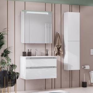 Мебель для ванной Roca The Gap 80, 2 ящика, белый глянец
