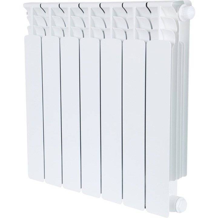 Биметаллический секционный радиатор отопления Stout Space Ventil 500 / 7 секций (нижнее правое)