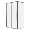 Душевой уголок Grossman Galaxy 120.K33.01.1010.21.00 профиль черный матовый, стекло прозрачное, 100x100x195