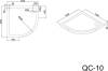 Поддон для душа Black&White Stellar Wind QC-10 фото 4
