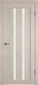 Межкомнатная дверь Владимирская Фабрика Дверей Atum 2 Cappuccino стекло White Cloud 700x2000