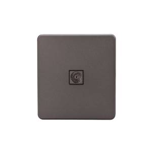 ТВ-розетка Kranz Round KR-78-0723-2 титан