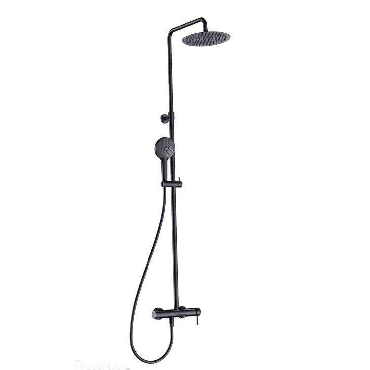 Душевая стойка AQUAme AQM8011MB черная матовая