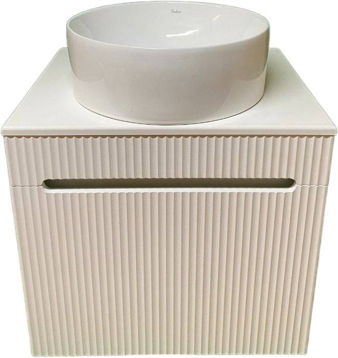 Тумба с раковиной Sintesi STL.W7025 белая, раковина SIN-LVB-APP-416 глянцевая белая