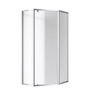 Душевой уголок Cezares ECO-O-P-1-90-P-Cr профиль хром, стекло матовое, 90x90x195