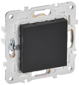 Заглушка с суппортом IEK Skandy SK-PL10-K02 черный