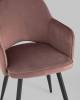 Кресло Stool Group Венера MC16-2F KD HLR-44 велюр пыльно-розовый фото 6