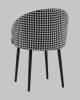 Стул Stool Group Пасаденика TG-pasadenika-frm999Gl черный, спинка гусиная лапка, велюр фото 6