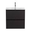 Тумба с раковиной BelBagno UNO-MINI 60 подвесная, Темно-Серый Матовый