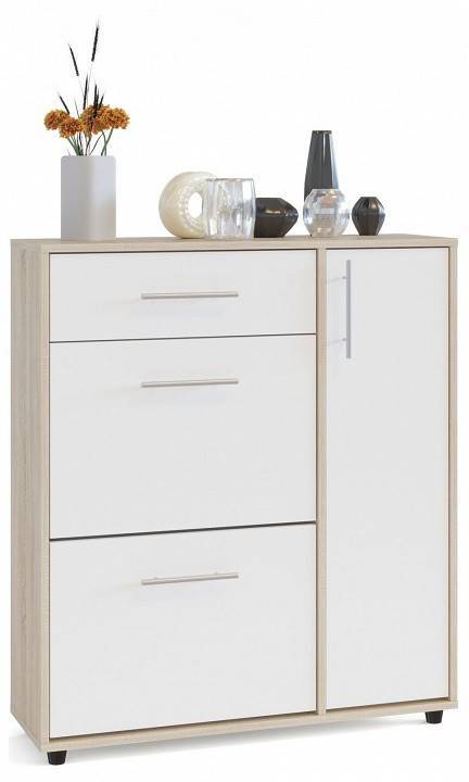 Тумба для обуви Сокол ТП-4 4680212006845, ШОТП4Сб Дуб сонома/белый