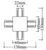 Соединитель X-образный Crystal Lux CLT 0.2211 04 WH фото 2