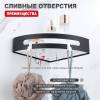Полка Raglo R340.01.06 угловая, черный фото 3