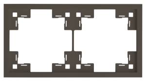 Двухместная рамка Rikett Standart 35820 CP капучино