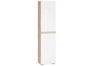 Шкаф Woodville Алетра П-500 580872 дуб крафт серый/глянец белый