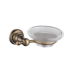 Мыльница SAPHO DIAMOND стеклянная, настенная, бронза