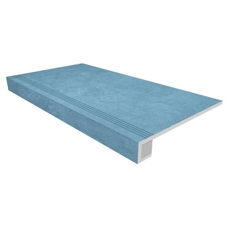 Ступень Ametis by Estima Spectrum 39139 Set/Steptrade/SR03_NS/33x120/Riser/SR03_NS/14,5x120 неполированная с бортиком 33x120 + Подступенок 14.5x120