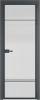 Межкомнатная дверь Profil Doors 4 AX цвет профиля Серая ночь, стекло безопасное 6 мм мору осветленное 600x2000