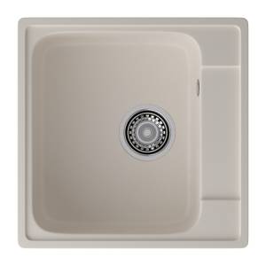 Мойка кухонная ЭкоМ 4848 белый, 47.8x47.8