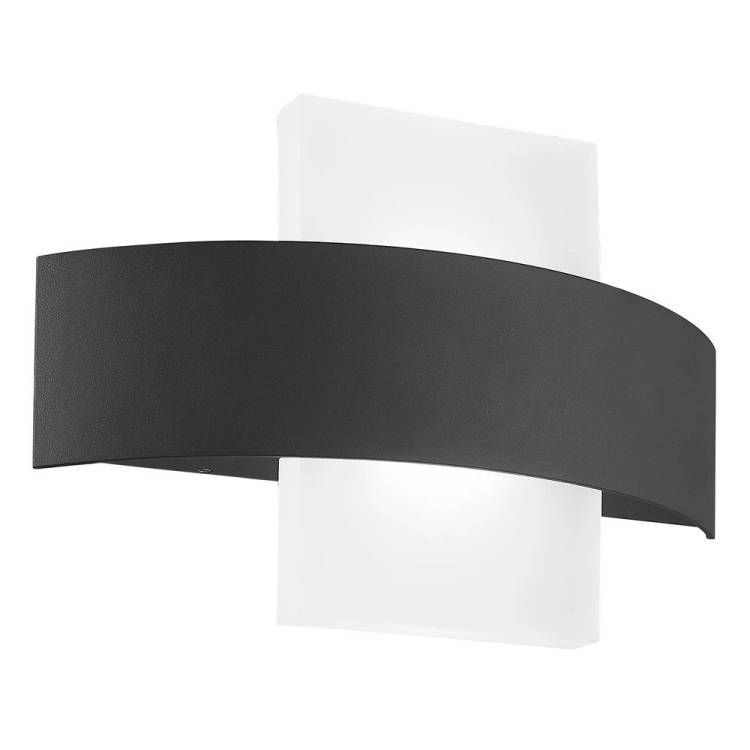 Уличный настенный светодиодный светильник Arte Lamp Croce A1444AL-1BK