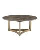 Стол журнальный Stool Group Кассия ECT-292-BRCGS-brown 5105-9 темная керамика 90x90x40