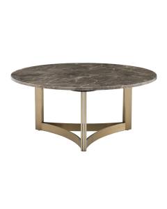 Стол журнальный Stool Group Кассия ECT-292-BRCGS-brown 5105-9 темная керамика 90x90x40