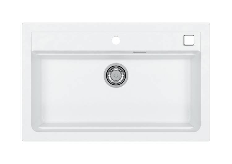 Мойка кухонная Alveus Granital Atrox 40 1140443 Arctic - G11 с сифоном, 79x50