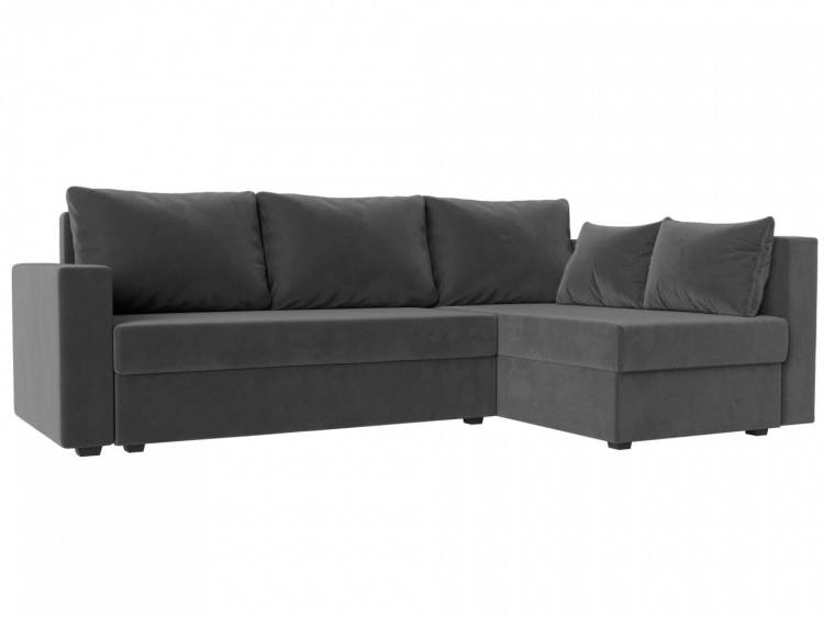 Диван угловой Лига диванов Мансберг 112525 Серый