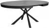 Стол Дик DikLine KR120 00-00067023 мрамор черный калаката, опоры черные 120(160)x120x76 фото 4